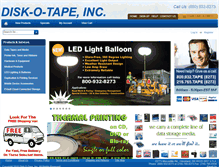 Tablet Screenshot of disk-o-tape.com
